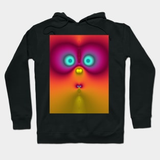 Cute fractal face nine Hoodie